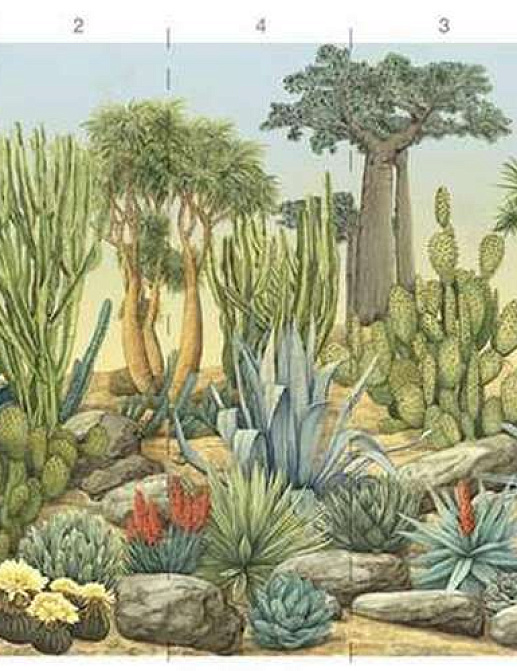 Обои Paul Montgomery Studio Book of Murals (Mural Sources) FL-070-DG/Sepia