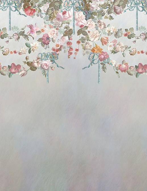 Панно и фотообои Affresco Цветариум Flowers On Ribbon Color 2