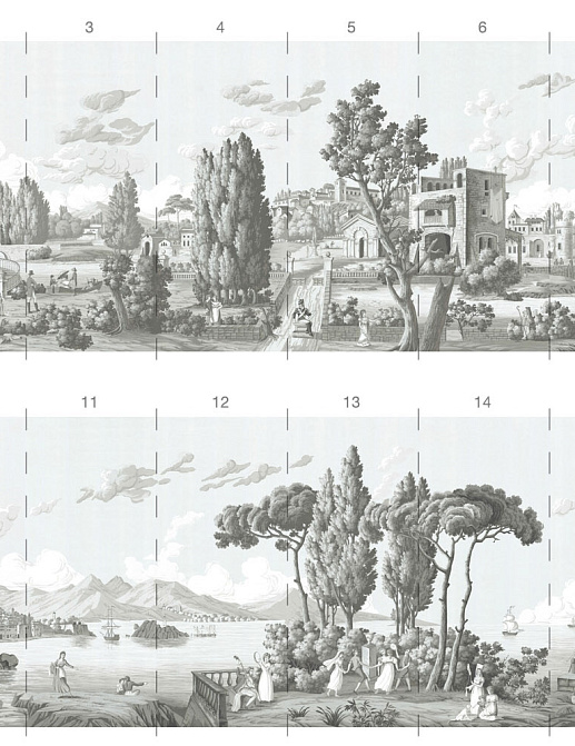 Обои Paul Montgomery Studio Book of Murals (Mural Sources) PN-013-GR1