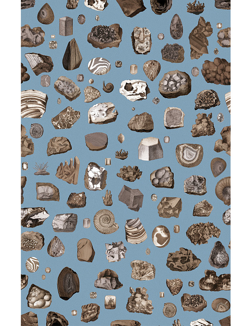 Панно и фотообои Bien Fait Papier Peint Crystals/Blue&Brown
