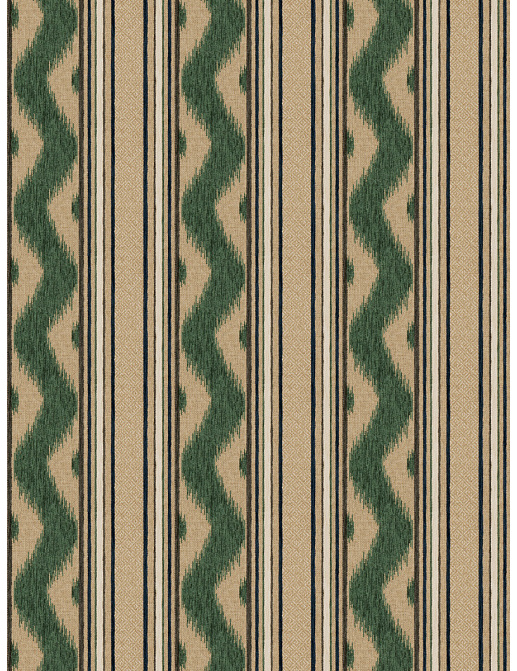 Ткань Stroheim Color Gallery Malachite Navone stripe/Malachite