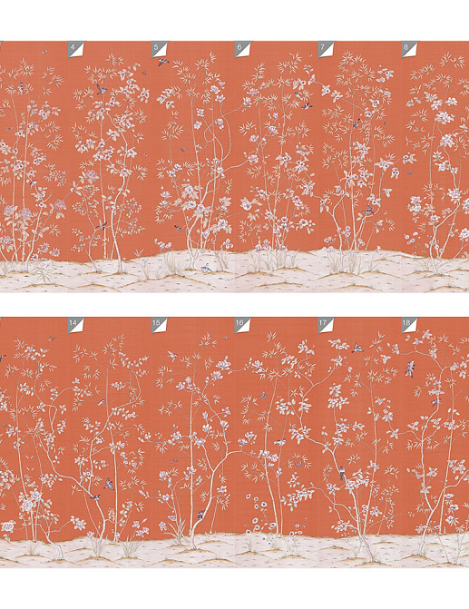 Панно и фотообои Paul Montgomery Studio Complete Collection Palace Garden Orange