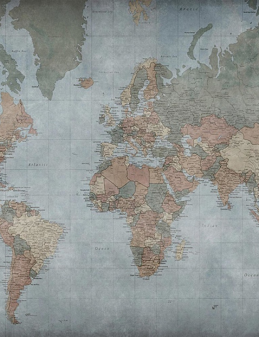 Обои Factura Kids WORLD MAP/1