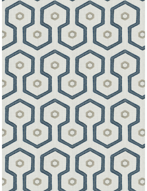 Ткань Fabricut Chromatics Vol.XXVI Azure NarvaFringe/Blue