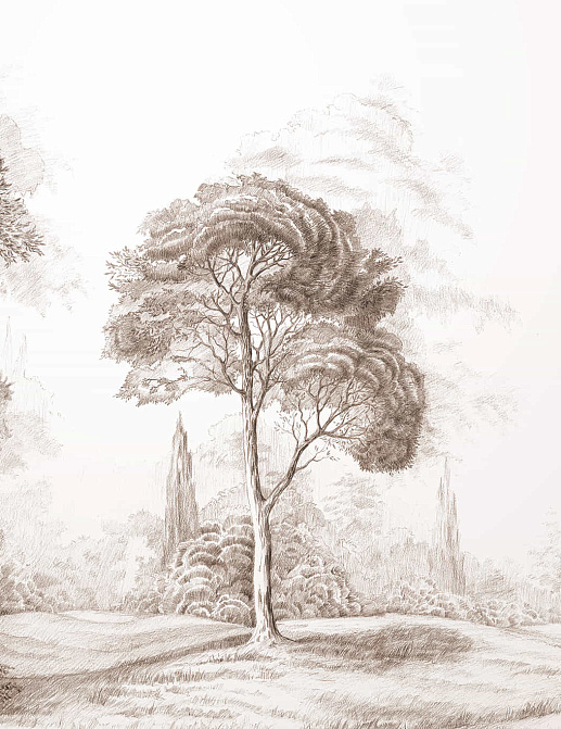 Обои Yana Svetlova Wallcoverings Art Prints ROYALFOREST-SEPIA