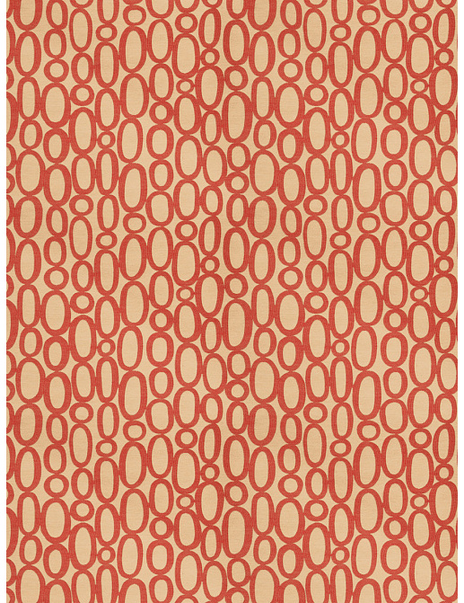 Ткань Fabricut Vignettes Vol.XIII Terra Cotta Offa circles/Tomato