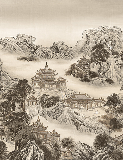 Панно и фотообои Faboie Silk Painting 4 F-SN4103