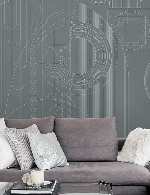 Панно и фотообои Affresco Line Art AF2149-COL3