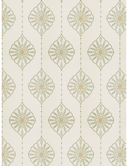 Ткань Fabricut Vignettes Vol.XIII Turquoise Taj medallion/Aqua