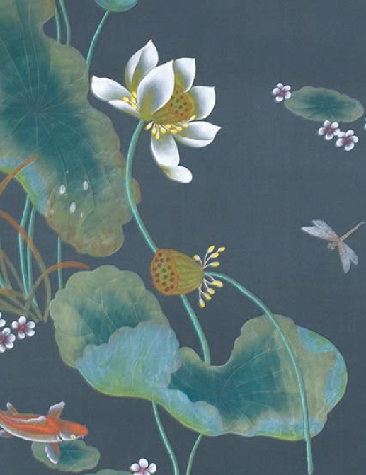 Панно и фотообои Misha China Classic Pond/Blu Petrolio