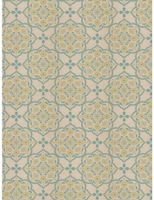 Ткань Fabricut Vignettes Vol.XIII Aqua Hassan/Seaspray