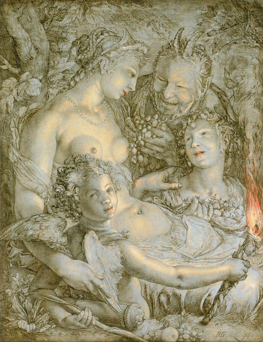 Панно и фотообои Affresco Фрески и фотообои Hendrick Goltzius Sine Cerere et Libero friget Venus