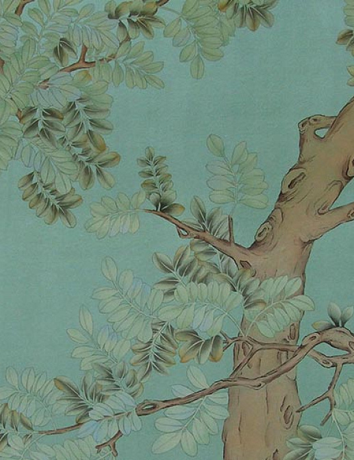 Панно и фотообои Misha Asia Pagoda Tree/Forest Green