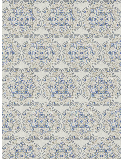 Ткань Stroheim Rhapsody Bluedream Midi medallion/Bluedream