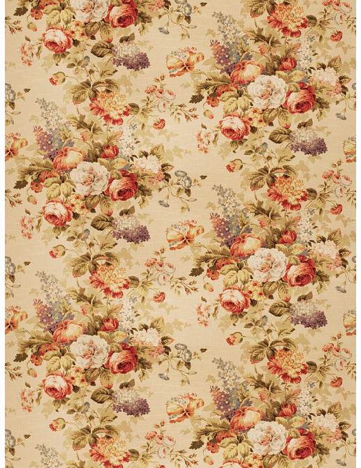 Ткань Fabricut Vignettes Vol.XIII Terra Cotta Lolo floral/Blossom