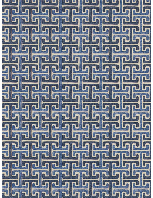 Ткань Fabricut Modern Nuances Blue Wave Ratatat/Denim
