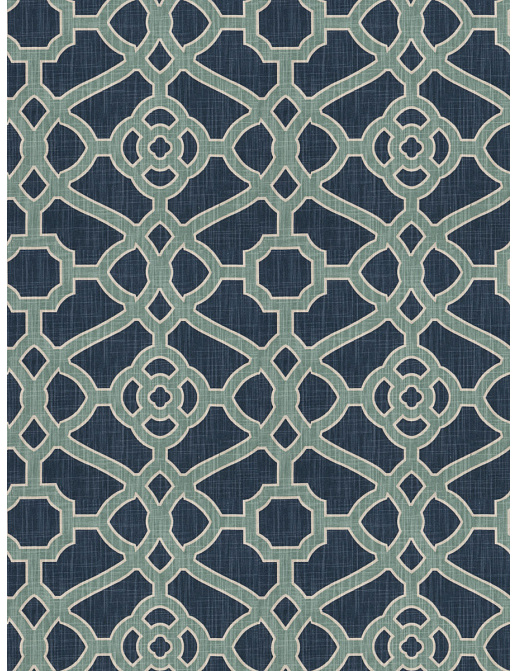 Ткань Fabricut Vignettes Vol.XIV Indigo Allegiance/Indigo