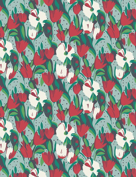 Ткань Blendworth Bazaar Tulip Reign/Persephone