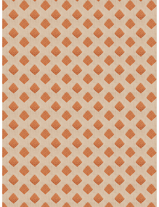 Ткань Fabricut Vignettes Vol.XIV Exotic Red Cool arrow/Pumpkin