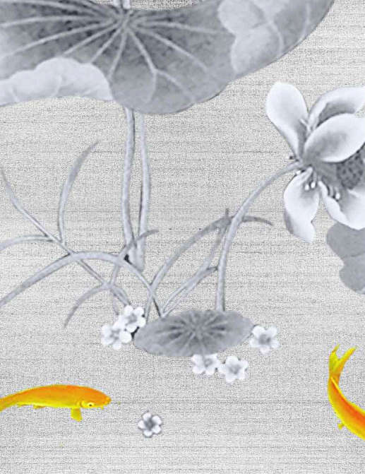 Панно и фотообои Misha China Classic Pond/Silver Powder