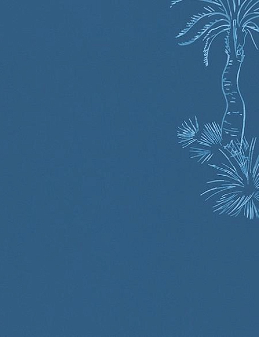 Обои Paint & Paper Library Tresco Lighthouse Palm Blue Pearl