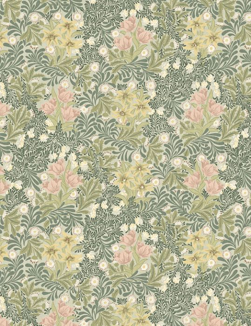 Ткань William Morris At Home Flora & Foliage Volume I Bower/Apple