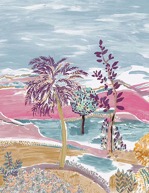 Панно и фотообои Faboie Silk Painting VI F-SN6024