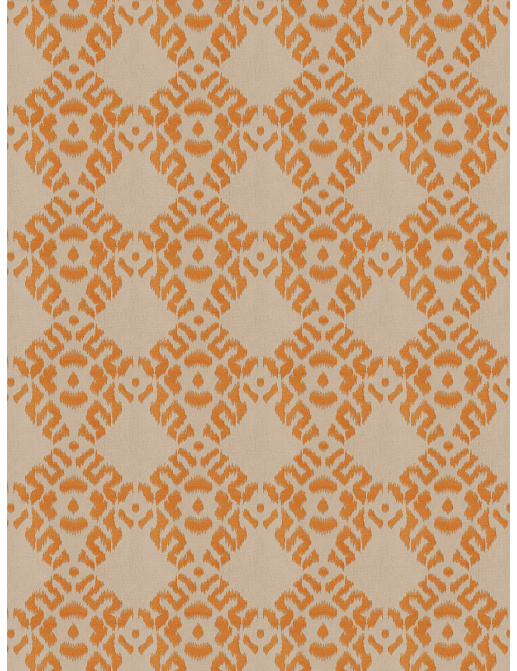 Ткань Fabricut Isabelle De Borchgrave-Color Canyon Tribal diamond/Curry