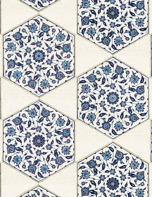Панно и фотообои Iksel Scenic & Architectural Wallpapers Iznik Collection IZNIK HEXAGONAL