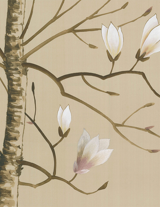 Обои Fromental Modern Chinois Magnolia/Shell Pink
