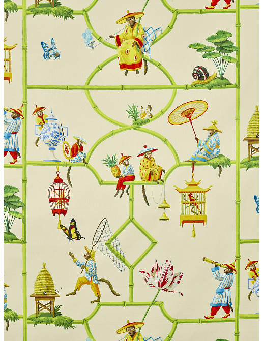 Ткань Pierre Frey Les singes savants F3604001