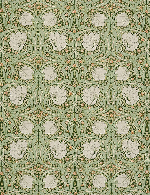 Ткань William Morris At Home Kelmscott Gardens Volume I Pimpernel/Nettle