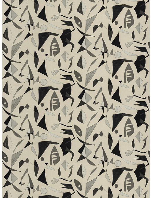 Ткань Fabricut Artfully Modern Canvas GraphicShape/Granite
