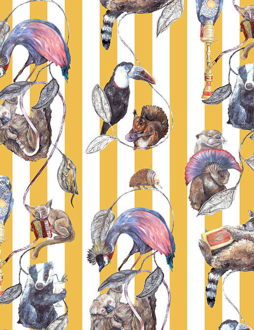 Панно и фотообои House Of Hackney Volume I Hackney Empire/Ochre Stripe