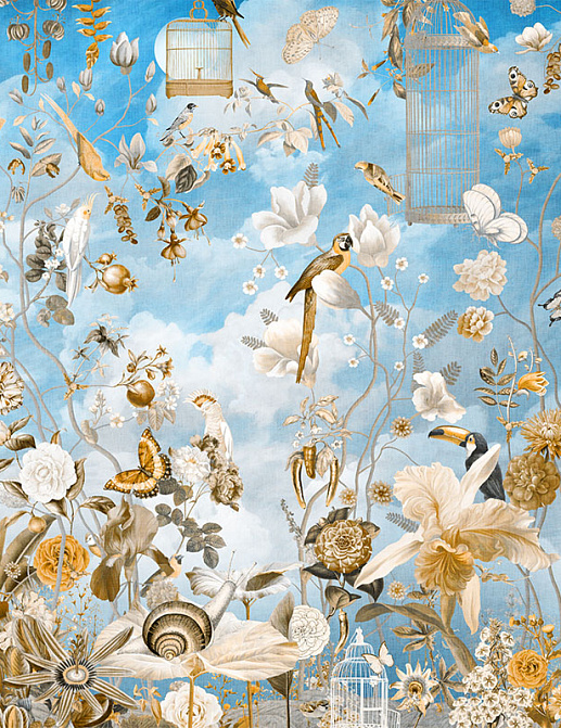 Панно и фотообои Affresco Цветариум Morning In Tsvetarium Color 2