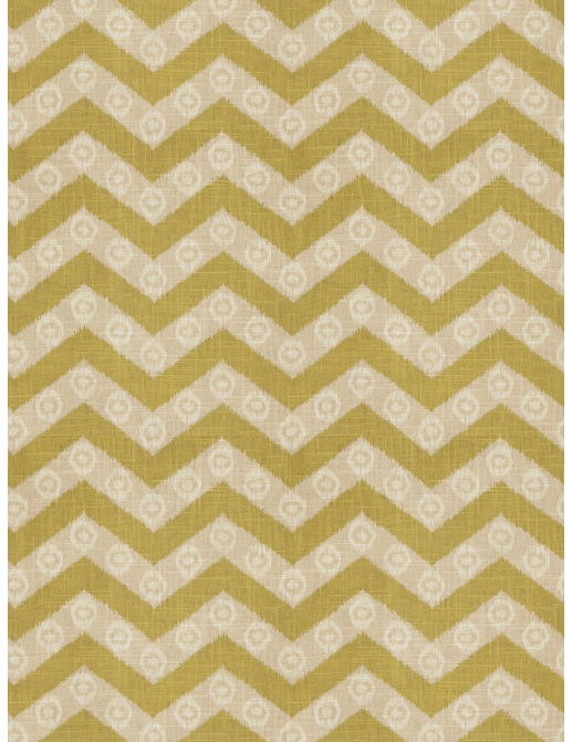 Ткань Fabricut Isabelle De Borchgrave-Color Ocean Chevron kimono/Chartreuse