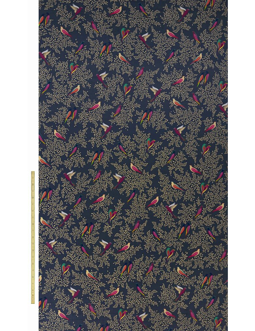 Ткань Sara Miller Volume 1 DeepNavyBirdsVelvet