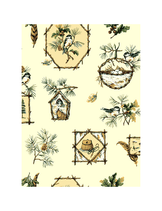 Обои Jaima Brown Retreat Plume-Ivory