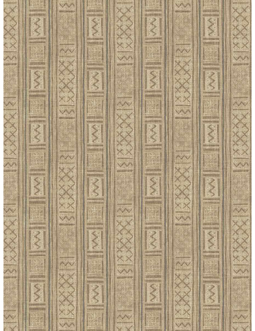 Ткань Fabricut Lemieux Material Archive Heirloom Neutrals Bagnolet/Leather