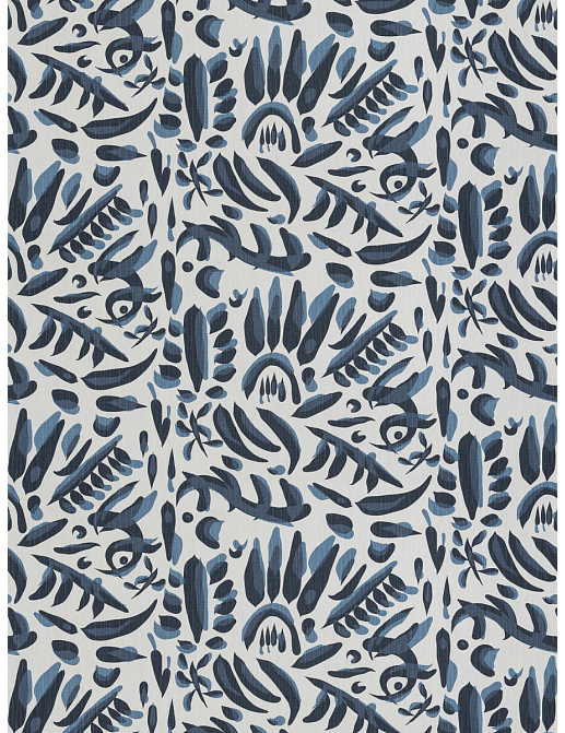 Ткань Fabricut Artfully Modern Watercolor StencilNouveau/Cobalt