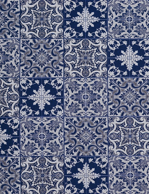 Ткань Galleria Arben Balenciaga HL/AZULEJOS/001/Blue