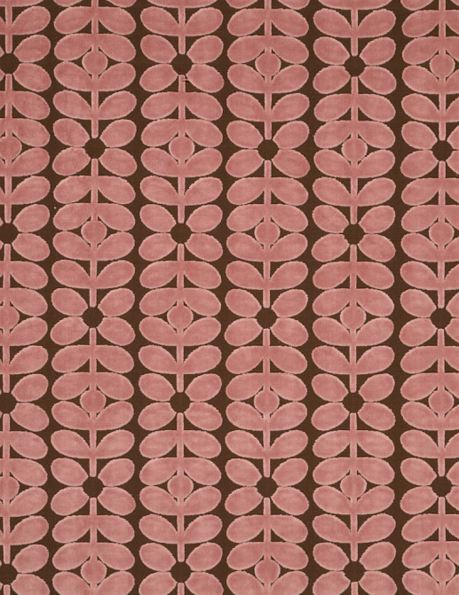 Ткань Orla Kiely Wovens-Volume One VelvetSixtiesStem/Bubblegum