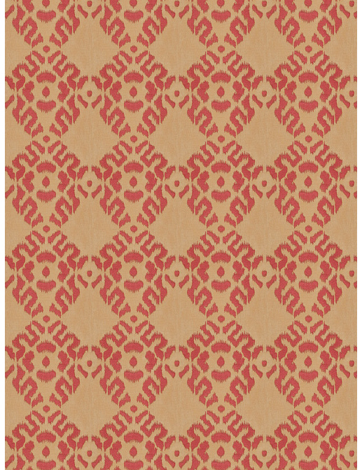 Ткань Fabricut Isabelle De Borchgrave-Color Canyon Tribal diamond/Berry