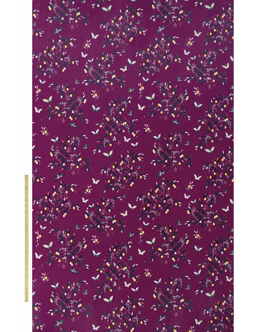 Ткань Sara Miller Volume 1 ButterfliesAndTrellisVelvetPurple