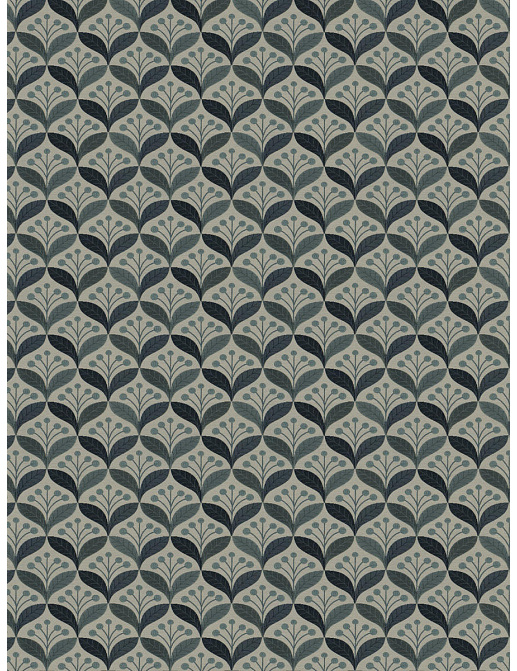 Ткань Fabricut Chromatics Vol.XXVI Azure CalderLeaves/Indigo
