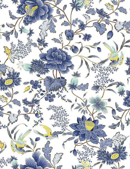 Ткань Marufabrics Florium 02031/Blue