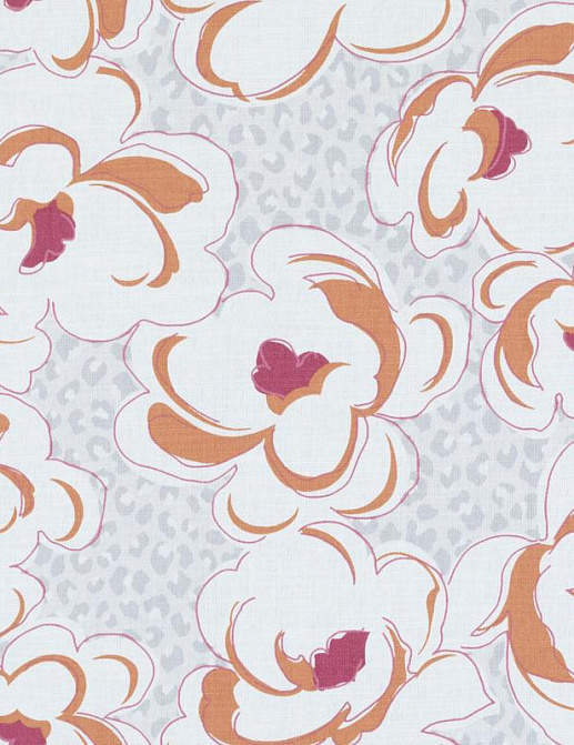 Ткань Duralee Eileen K. Boyd Vol.2 - Dahlia, Tangerine 21088/35