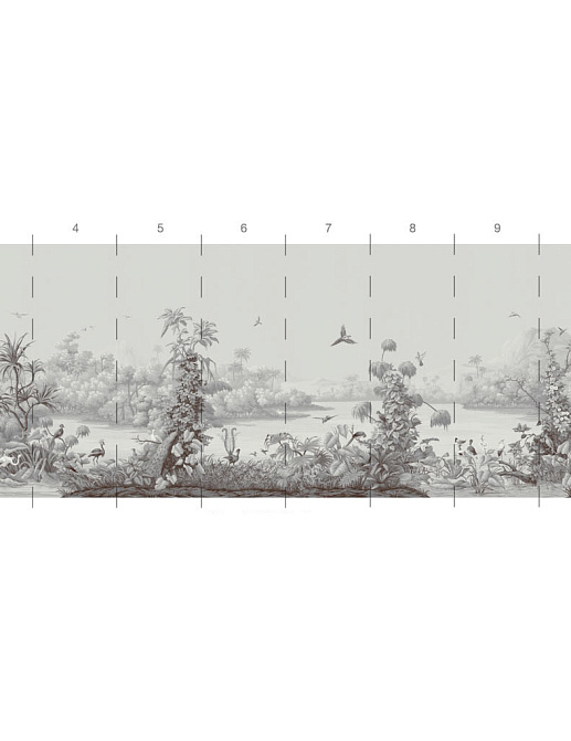 Обои Paul Montgomery Studio Endur Collection (Mural Sources) E-PN-880-AZ-SK/Grisalle