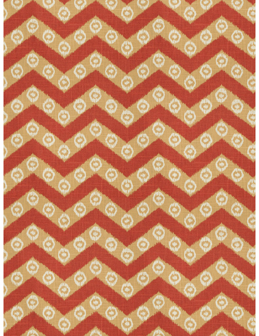 Ткань Fabricut Isabelle De Borchgrave-Color Canyon Chevron kimono/Sienna