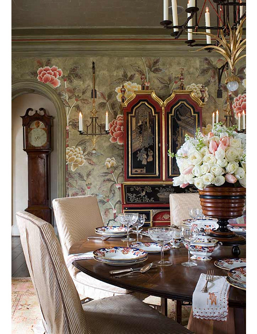 Обои De Gournay Japanese & Korean Korean Peony/K-01